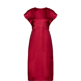 Shiv Satin Flared Dress