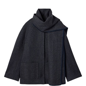 Frankie Removable Scarf Coat