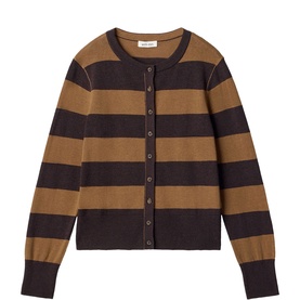 Lois Striped Knitted Cardigan