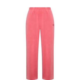 American Vintage trousers in Vermillon Vintage, wide-leg cotton style with elasticated waist and small logo detail