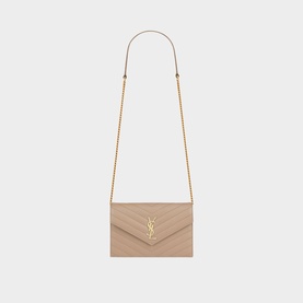 Cassandra Matelasse Envelope Chain Wallet