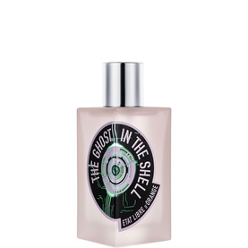 Etat Libre d'Orange The Ghost In The Shell EDP, pink glass bottle with silver cap and dark green graphic label.