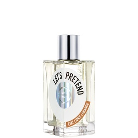 Etat Libre d'Orange Let's Pretend EDP in clear glass bottle with silver cap and orange label detail.