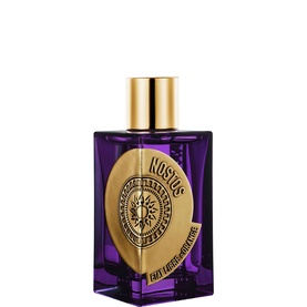 Etat Libre d'Orange Nostos EDP in a purple bottle with gold cap and ornate gold medallion label