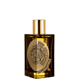 Etat Libre d'Orange Soul of My Soul EDP in amber glass bottle with gold cap and ornate gold oval medallion label.
