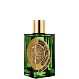 Etat Libre d'Orange EDP in dark green glass bottle with ornate gold embossed label and gold cap
