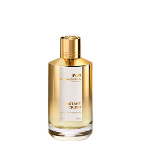 Mancera Instant Crush Eau de Parfum in clear glass bottle with gold cap and white label, 120ml