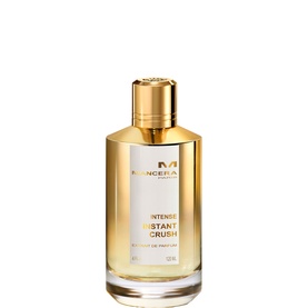 Mancera Intense Distant Crush Extrait de Parfum in tall glass bottle with gold cap and white label
