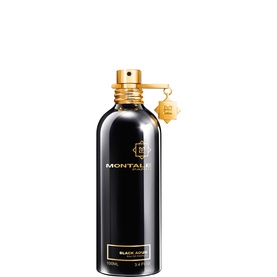 Montale Black Aoud EDP 100ml in sleek black bottle with gold cap and decorative emblem
