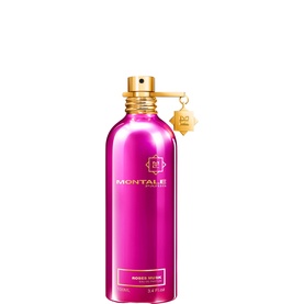 Montale Roses Musk EDP in fuchsia pink bottle with gold cap and spray nozzle, 100ml