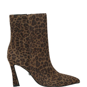 Annabel Leopard Heeled Boots
