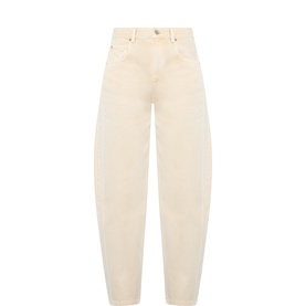 Oriane Mid-Rise Barrel Leg Jeans