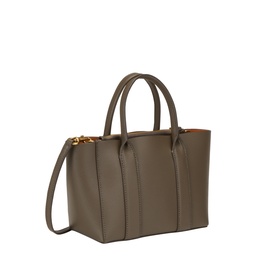 Marc Jacobs Forest tote bag in split cow leather with gold-tone zip hardware, twin top handles and detachable shoulder strap