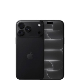 Apple iPhone 18 Pro 1TB in Black, showing rear triple-camera system and front display with dynamic wallpaper