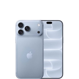 Apple iPhone 18 Pro Max 2TB in Glacier blue, showing rear triple-camera system and front display with Dynamic Island