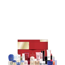 Shiseido Advent Calendar Beauty All set with red gift box and 25 assorted skincare and beauty miniatures