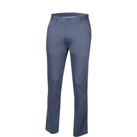 Calvin Klein Golf denim blue men's golf trousers with flat front, slim straight leg and belt loops