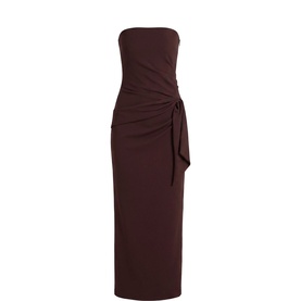 Lilah Petite Strapless Crepe Dress