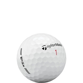 TaylorMade TP5x golf ball in white with number 1 marking and branded logo, shown as single ball on plain background