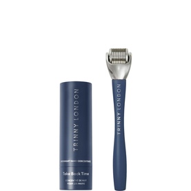 Trinny London Take Back Time Overnight Hand Transformation derma roller and navy blue cylindrical tube packaging