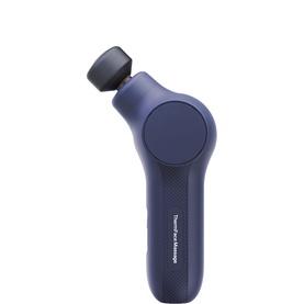 Theragun TherapPro Massager in black, compact handheld percussion device with round attachment head and textured grip