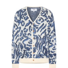 Alban Jacquard Knit Cardigan