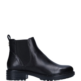 Carvela Comfort black leather Chelsea boot with elastic side panels and chunky treaded sole
