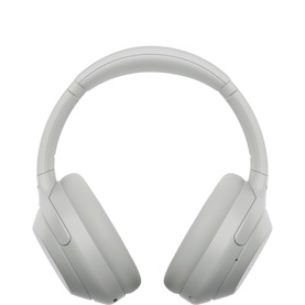 Smeg ANC Wireless Headphones in beige, over-ear cushioned design with adjustable headband, front view