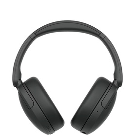 Sony Wireless ANC Headphone in black, over-ear cushioned design with padded headband, front-facing view