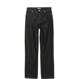 Zadig black straight-leg denim jeans with five-pocket styling and mid-rise waistband