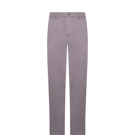 Edwin Casual Trouser in Excalibur, straight-leg cotton chino with button fastening and front pockets