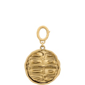 Croc Embossed Medal Charm