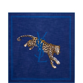 Leopard Grand Carre Scarf