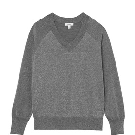 Pammy&nbsp;Metallic-Knit Sweater