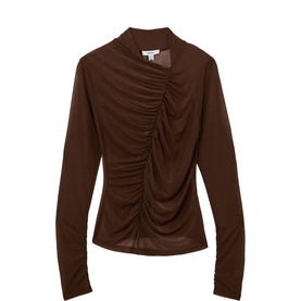 Robyn Ruched Sheer Top