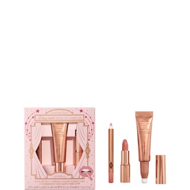 Charlotte Tilbury Pillow Talk Iconic Lip & Cheek Kit in Medium, set includes lip liner, lipstick, and gloss in pink tones