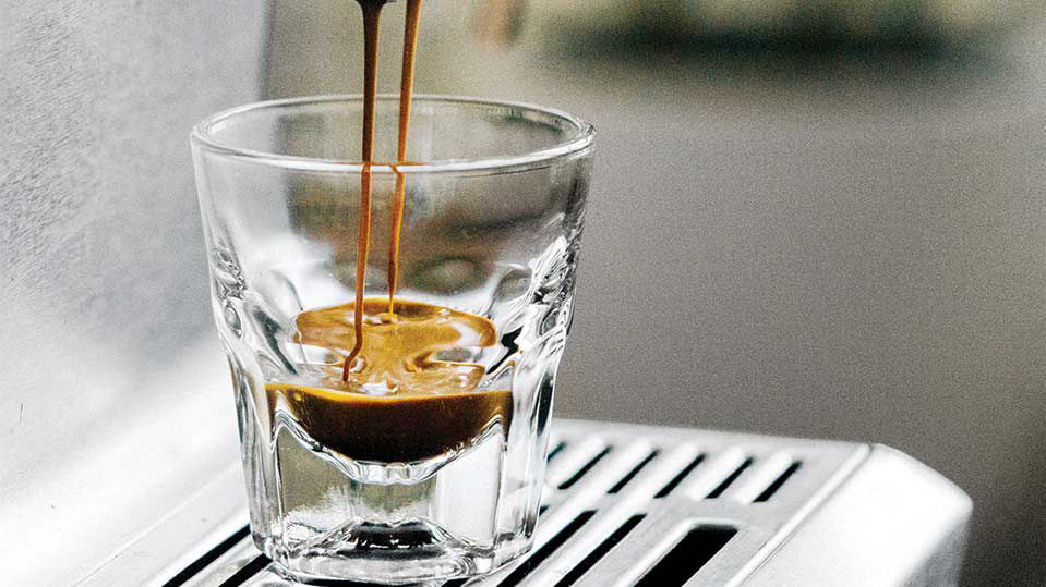 Ground coffee at home