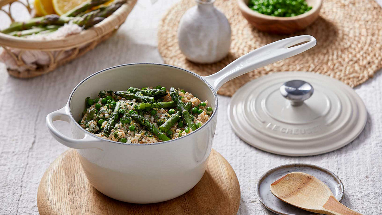 Spring Green Spelt Risotto