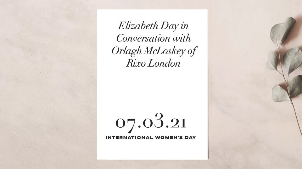 ELIZABETH DAY IN CONVERSTION WITH ORLAGH MCLOSKEY OF RIXO - FOR WOMEN'S AID