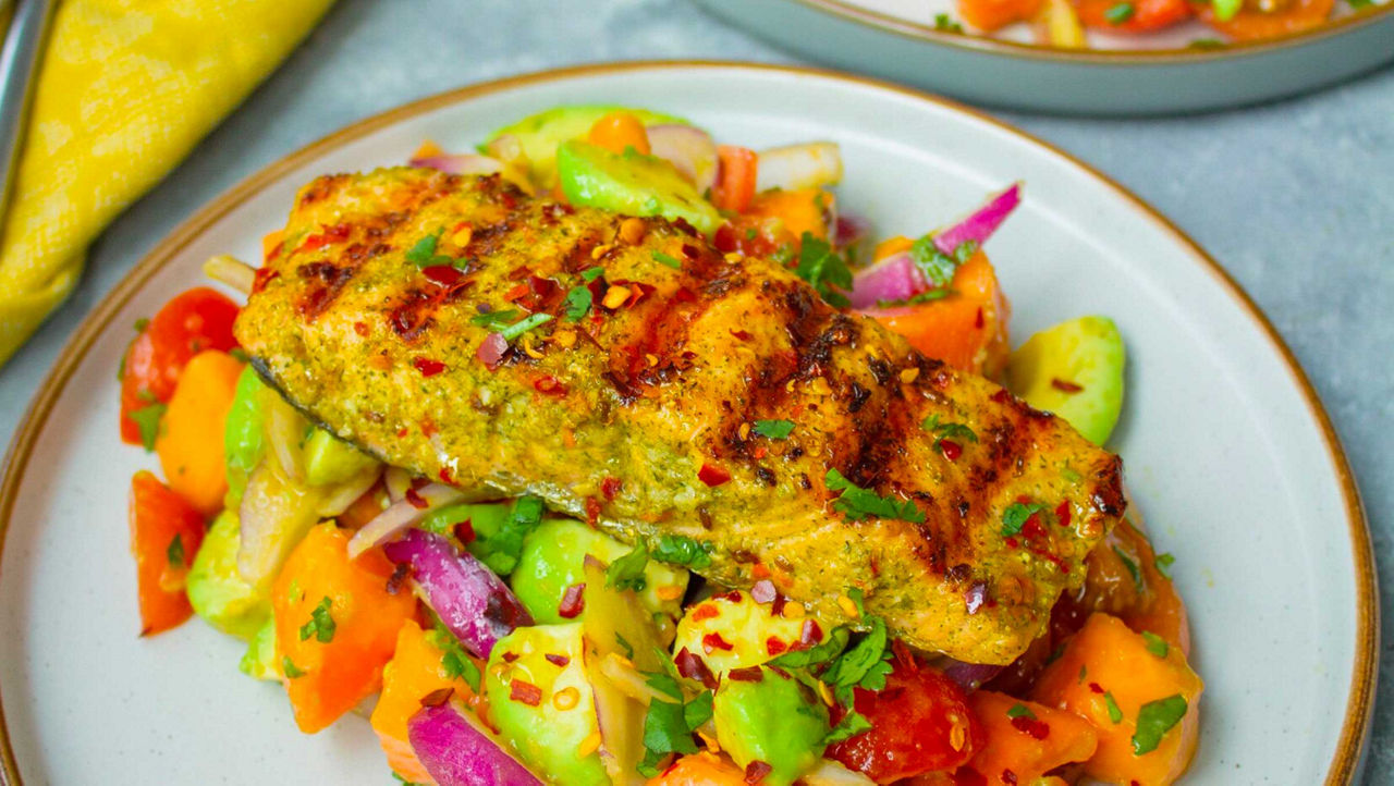 Spicy Salmon Salad